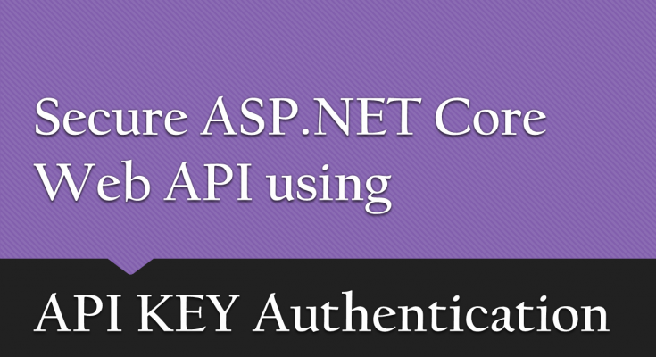 Secure ASP.NET Core Web API using API Key Authentication - Coding Sonata