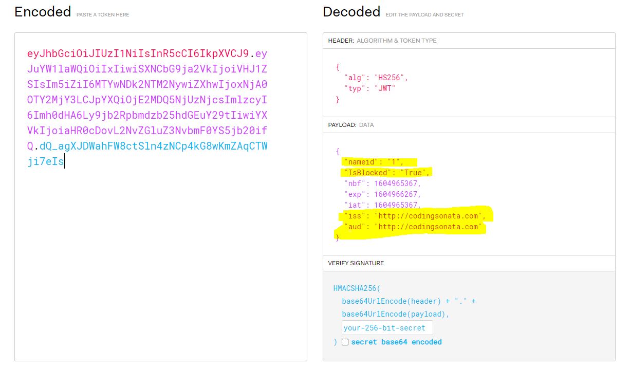 Secure ASP.NET Core Web API Using JWT Authentication - Coding Sonata